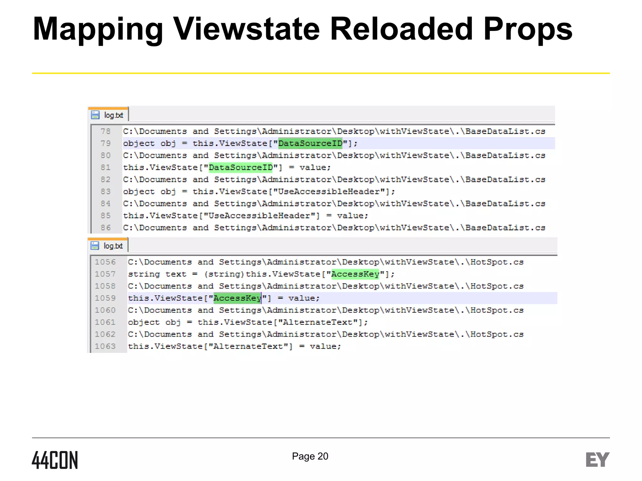 Mapping Viewstate Reloaded Props

Page 20

 