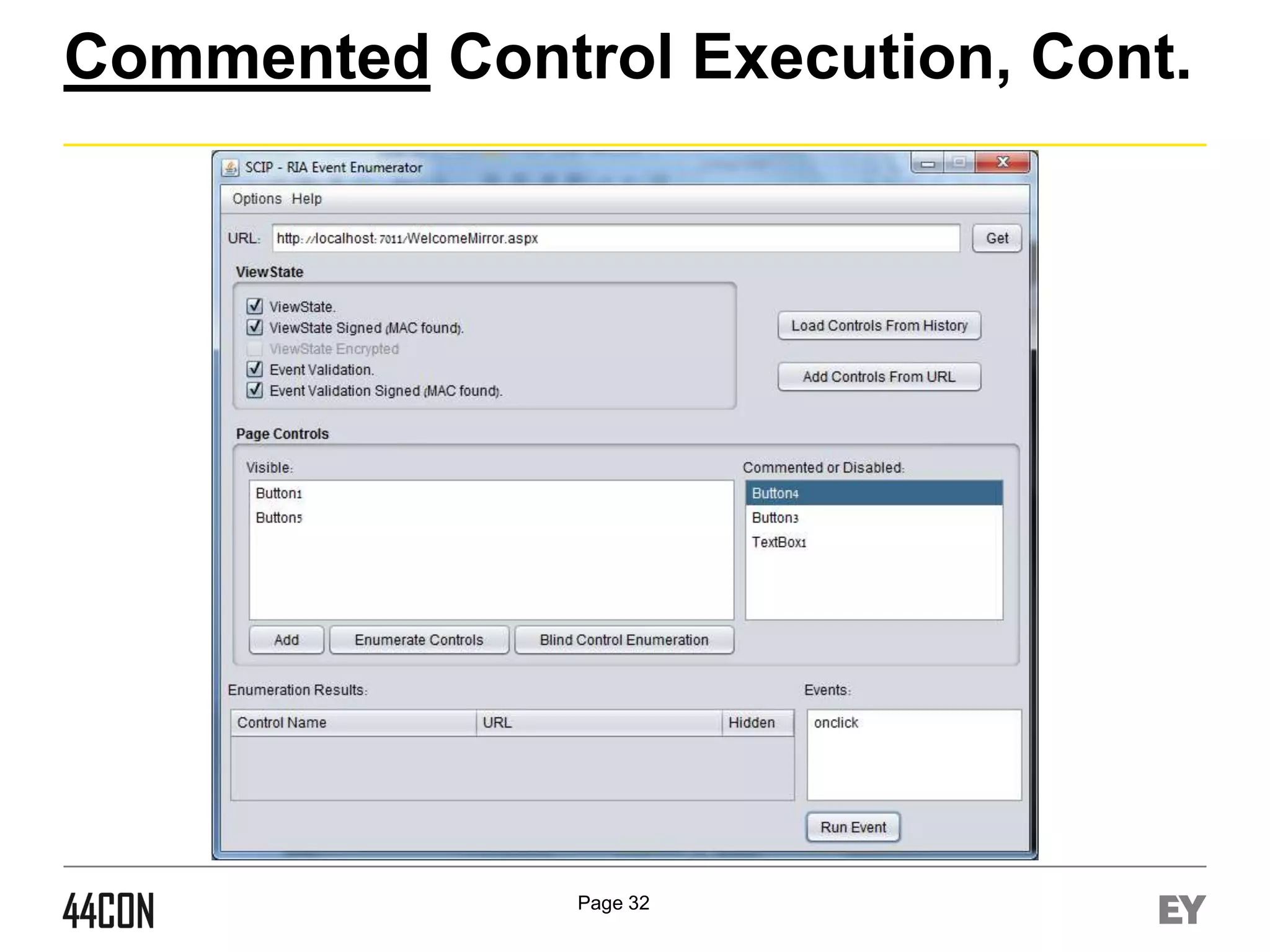 Commented Control Execution, Cont.

Page 32

 