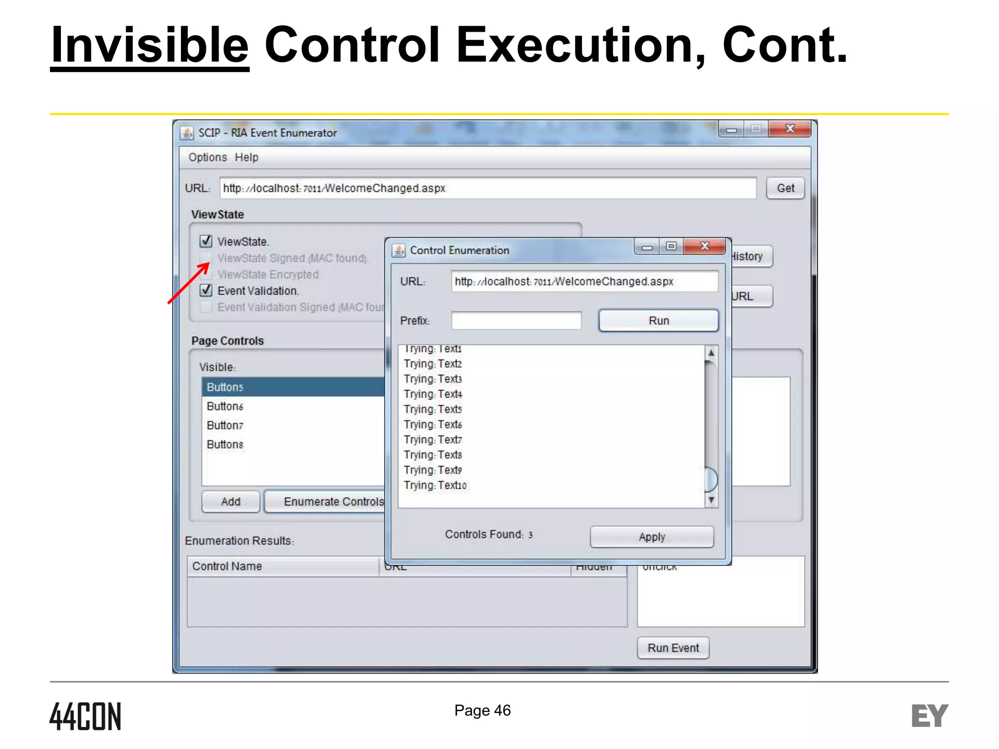 Invisible Control Execution, Cont.

Page 46

 