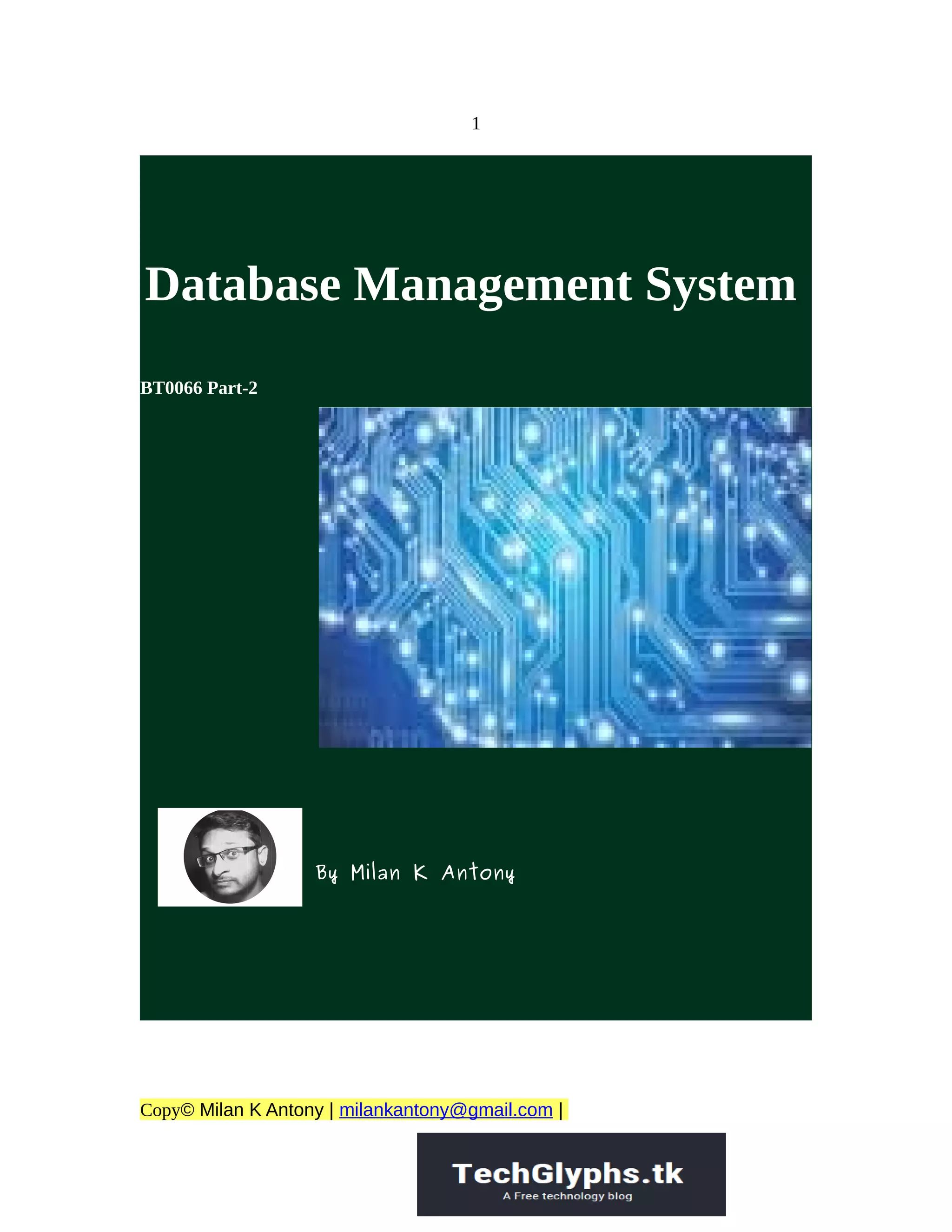 Bt0066 database management system2 | PDF