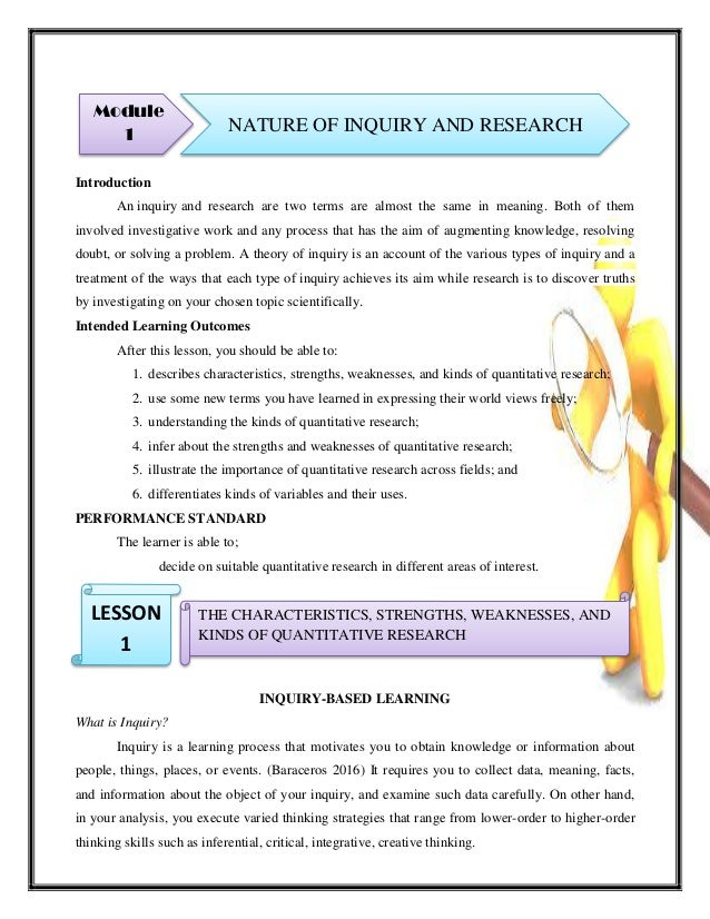 Practical research 2 title example image