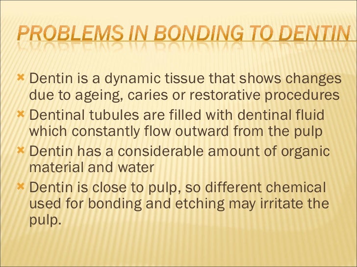 DENTIN BONDING AGENTS