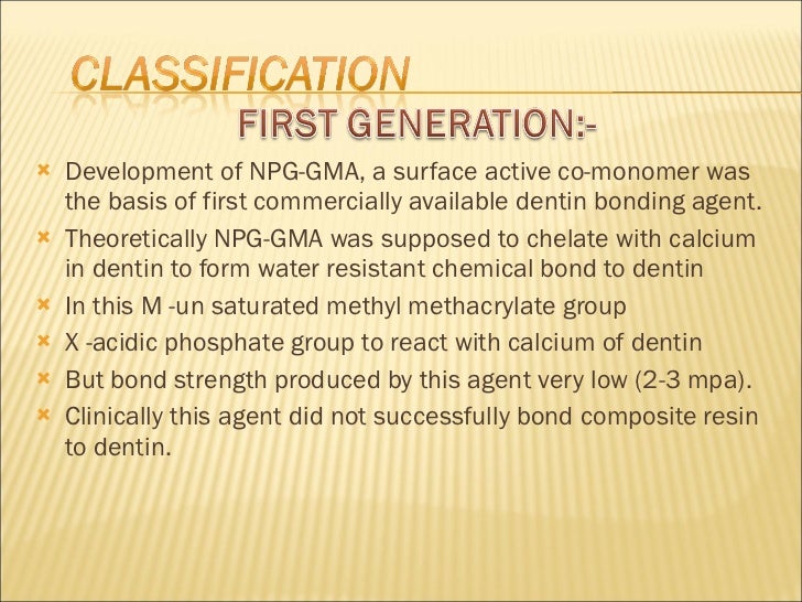 DENTIN BONDING AGENTS