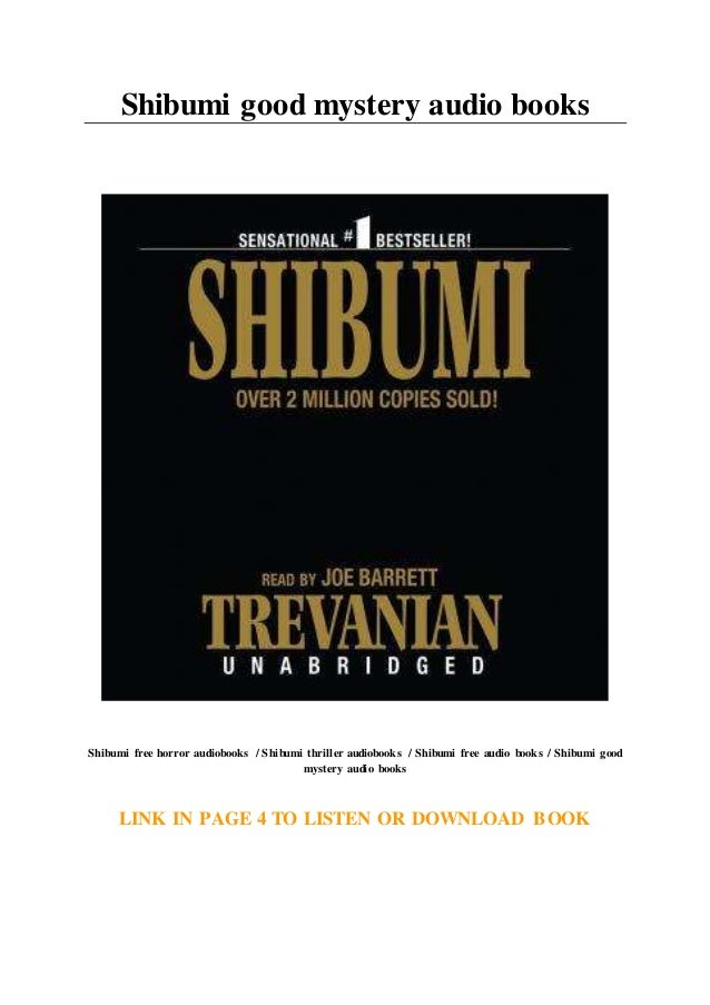 Shibumi Good Mystery Audio Books