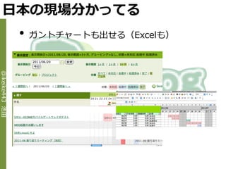 日本の現場分かってる
                •   ガントチャートも出せる（Excelも）
@ikeike443 池田
 