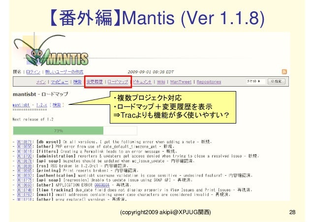 Redmineとtracの機能比較 Tiddに必要な必須機能