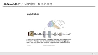 畳み込み層による視覚野と類似の処理
87
 