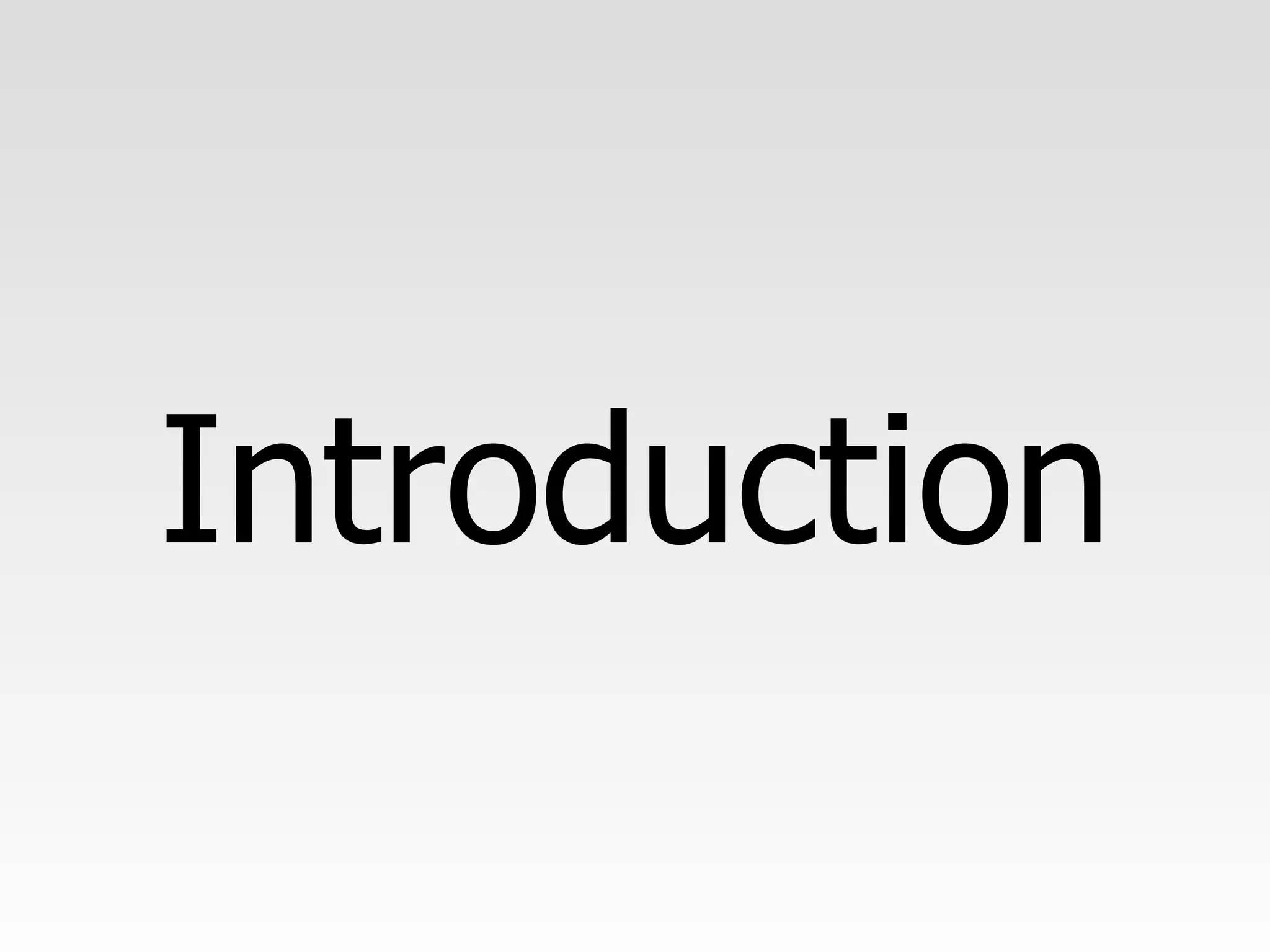 Introduction 