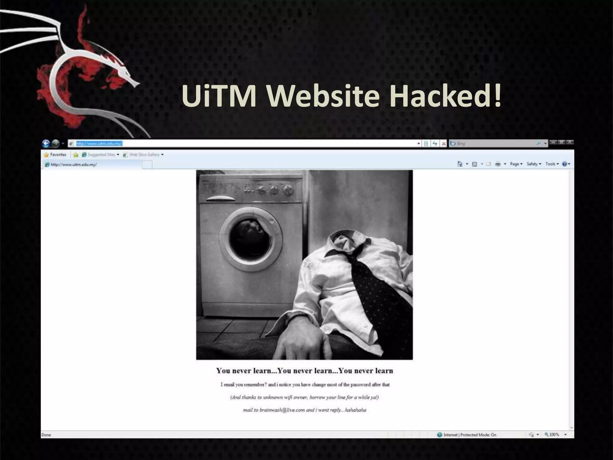 UiTM Website Hacked!
 