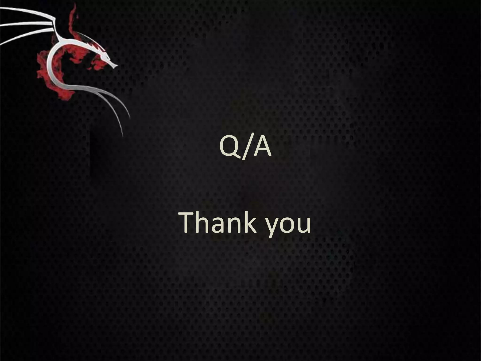 Q/A

Thank you
 