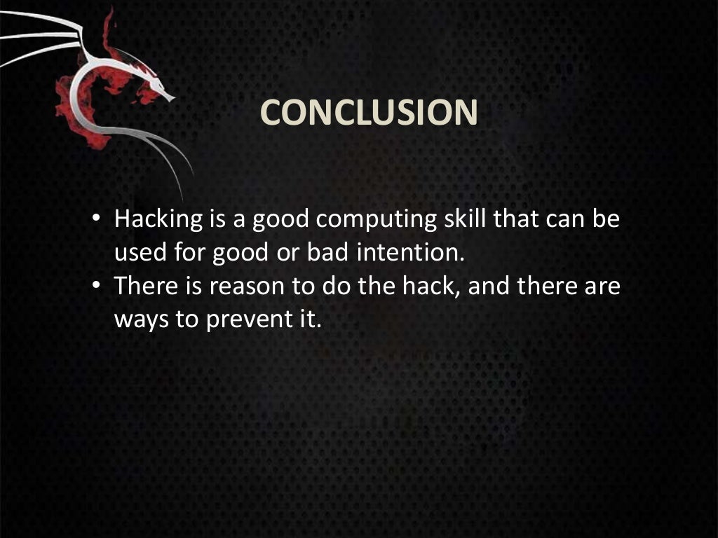 conclusion hacking essay