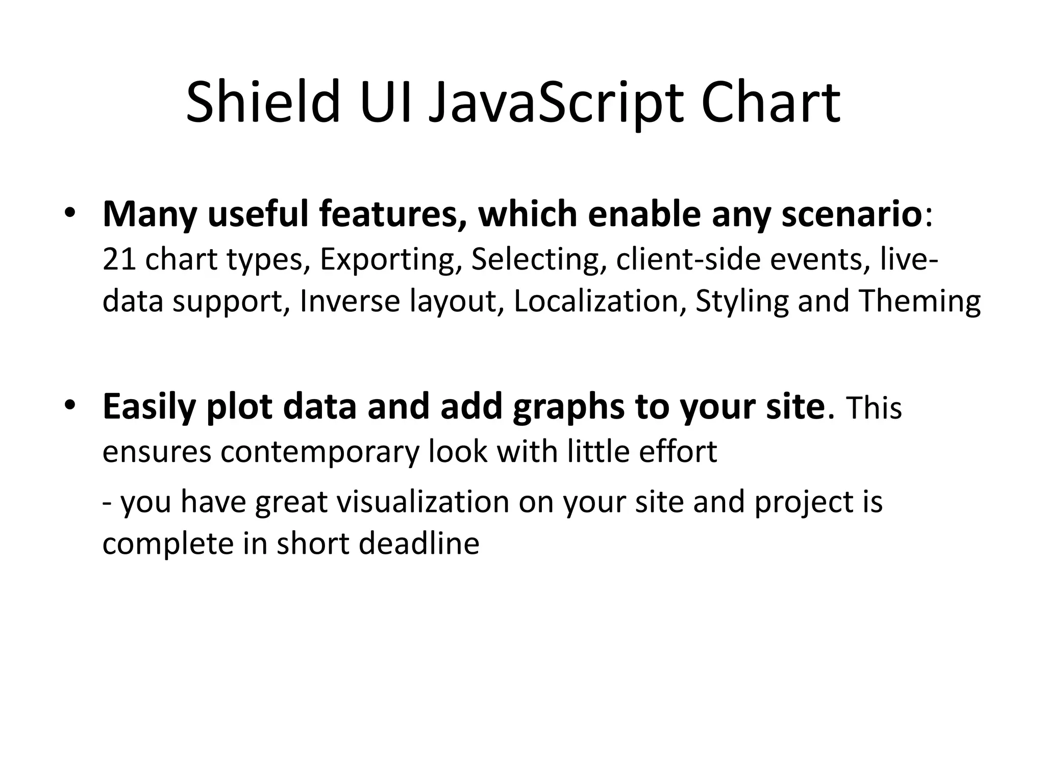Shield UI JavaScript Chart | PPT