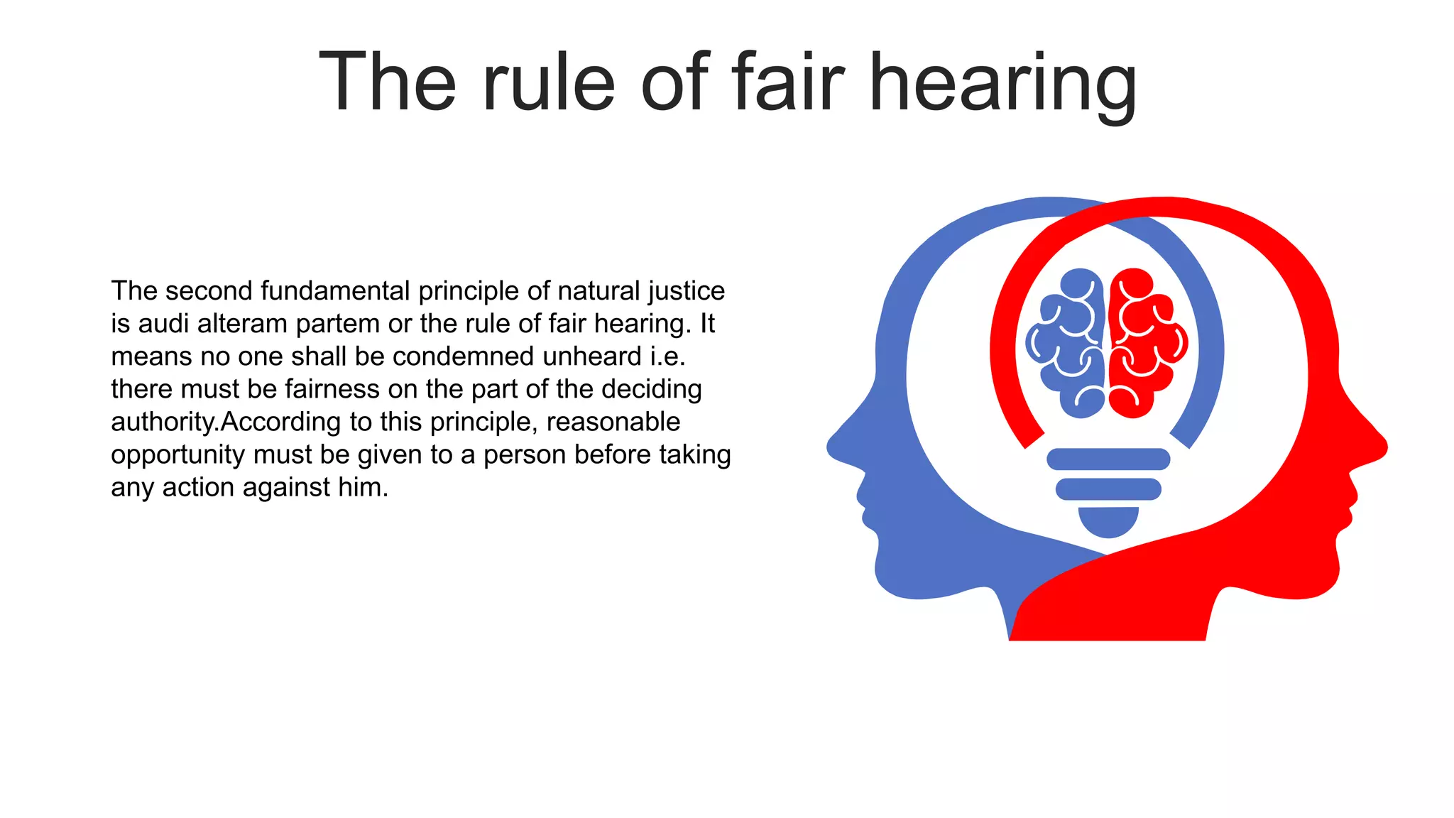 Hear Principles Principles Of Natural Justice In The Light Of Administrative Law | PPTX