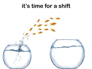 it’s time for a shift
 