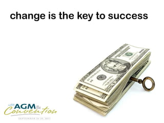change is the key to success
 