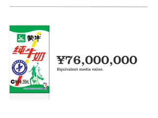 ¥76,000,000
Equivalent media value.
 