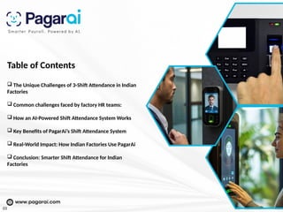Pagarai Shift Attendance System: Managing 3-Shift Operations in Indian ...