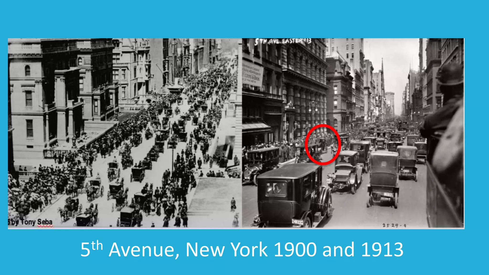 5th Avenue, New York 1900 and 1913
 