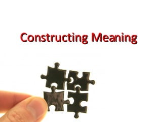 Constructing Meaning Participants are asked key questions to respond to the “Did you Know” video What are some key implications for your schools? What is your school already beginning to address? What is necessary for future steps? 