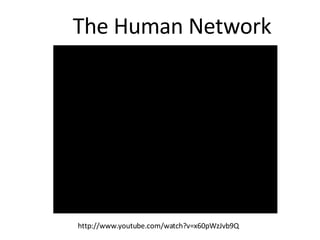 The Human Network http://www.youtube.com/watch?v=x60pWzJvb9Q 