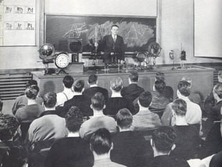 Information streamed down to classrooms  Sage on the stage simply lived in cyberspace 