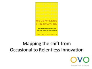 Mapping the shift from Occasional to Relentless Innovation 
