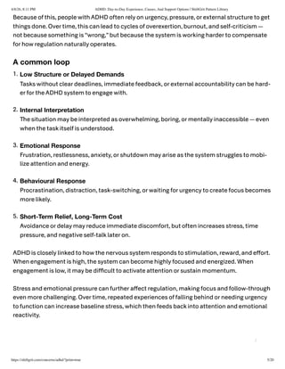 Understanding ADHD: Regulation, Challenges, and Support Strategies | PDF