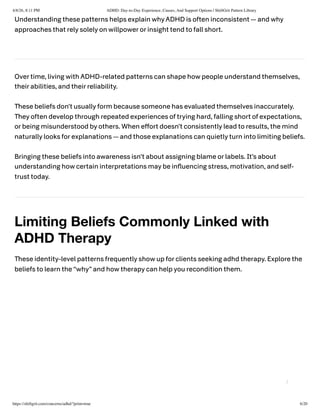 Adhd Reading Pattern Understanding ADHD: Regulation, Challenges, and Support Strategies | PDF