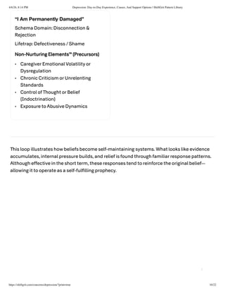 Understanding Depression: Patterns, Causes, and Support Strategies | PDF
