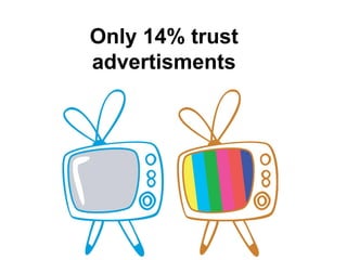 Only 14% trust
advertisments
 