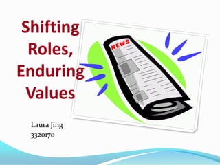 Shifting Roles,Enduring Values Laura Jing 3320170 