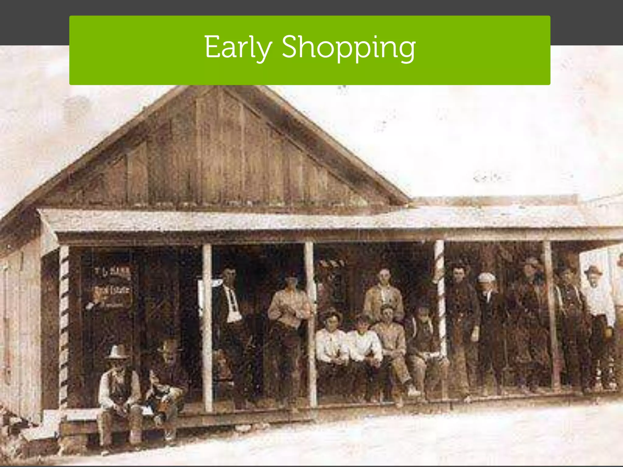 Early Shopping




                 Global Marketing
 