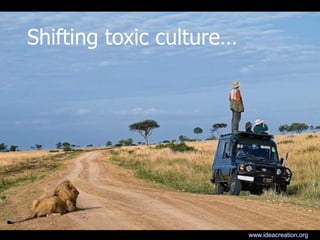 Shifting toxic culture…
www.ideacreation.org
 