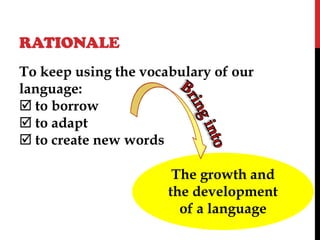 Shift in word formation process of indonesian words | PDF