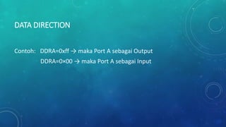 Shift register dan data direction | PPTX