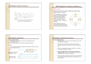Shift registers | PDF