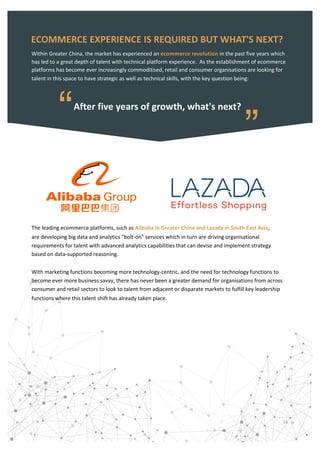 ECOMMERCE EXPERIENCE IS REQUIRED BUT WHAT'S NEXT?
Within Greater China, the market has experienced an ecommerce revolution...