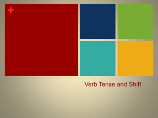 Verb Tense and Shift 