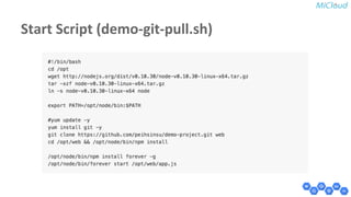 Start Script (demo-git-pull.sh) 
 