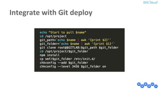 Integrate with Git deploy 
 