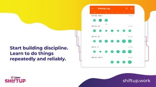 Start building discipline.
Learn to do things
repeatedly and reliably.
 