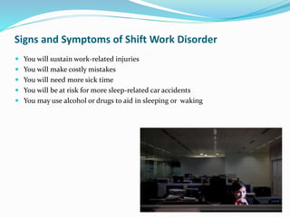 Shift work sleep disorder | PPTX