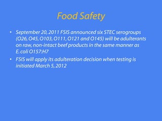 Raw Non Intact Shiga toxin Producing Escherichia coli-Nancy Strockbine PhD | PDF