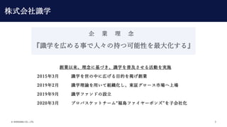 ? SHIKIGAKU CO., LTD. 3
 I  
Rѧڤ¤ˡγ֤ĿԤ󻯤롻
I˻ŤRѧռӤgʩ
20153 RѧФˎڤĿĤI
20192 RѧՓäƽM|^`Јψ
20199 RѧեɤO
20203 ץХåȥ`ࡰuե`ܥ󥺡ӻ绯
ʽRѧ
 