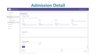 Admission Detail
 
