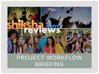 PROJECT WORKFLOW
BRIEFING
 