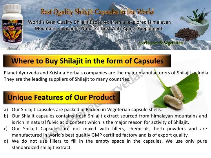 Benefits of Shilajit
