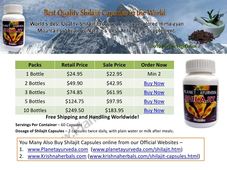 Benefits of Shilajit