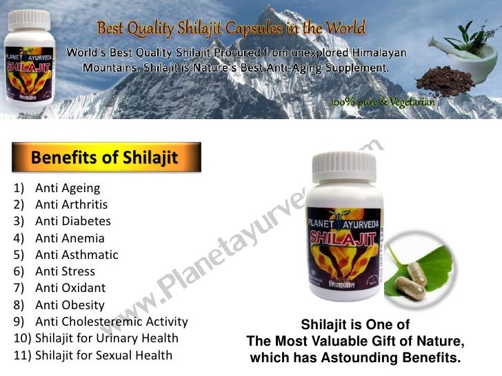 Benefits of Shilajit