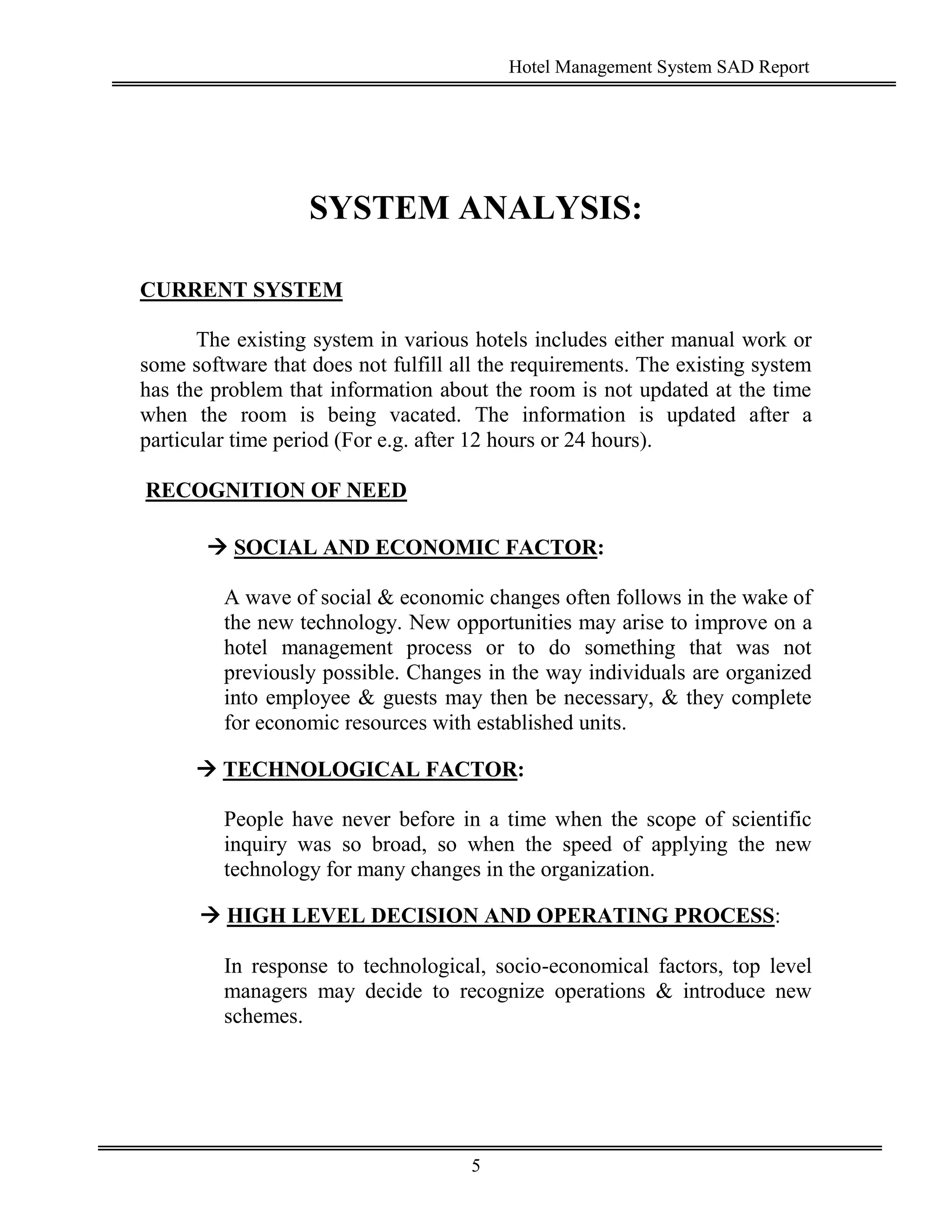 Hotel Management System | PDF